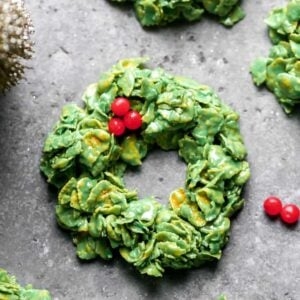Christmas cornflake wreaths